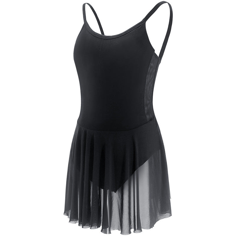 Isa High-Rise Chiffon Skirt Leotard