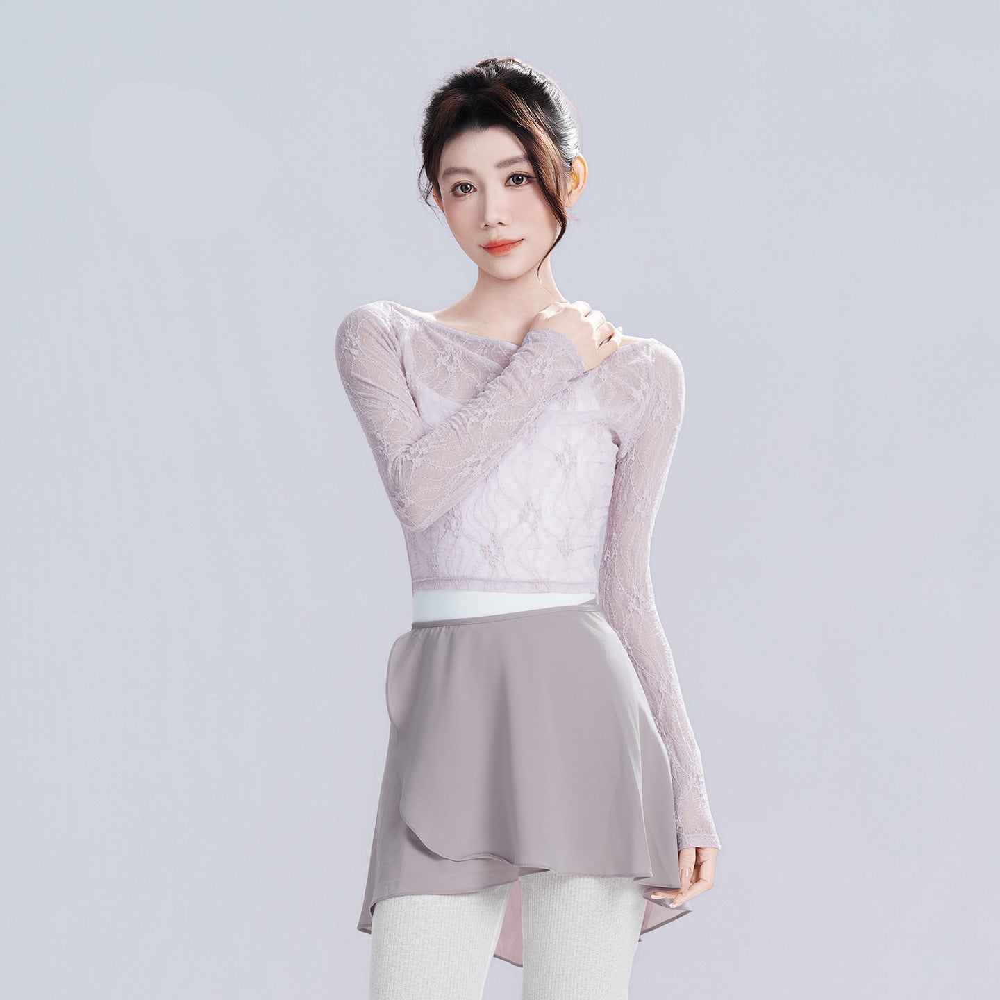 Norina Off-Shoulder Lace Long Sleeve