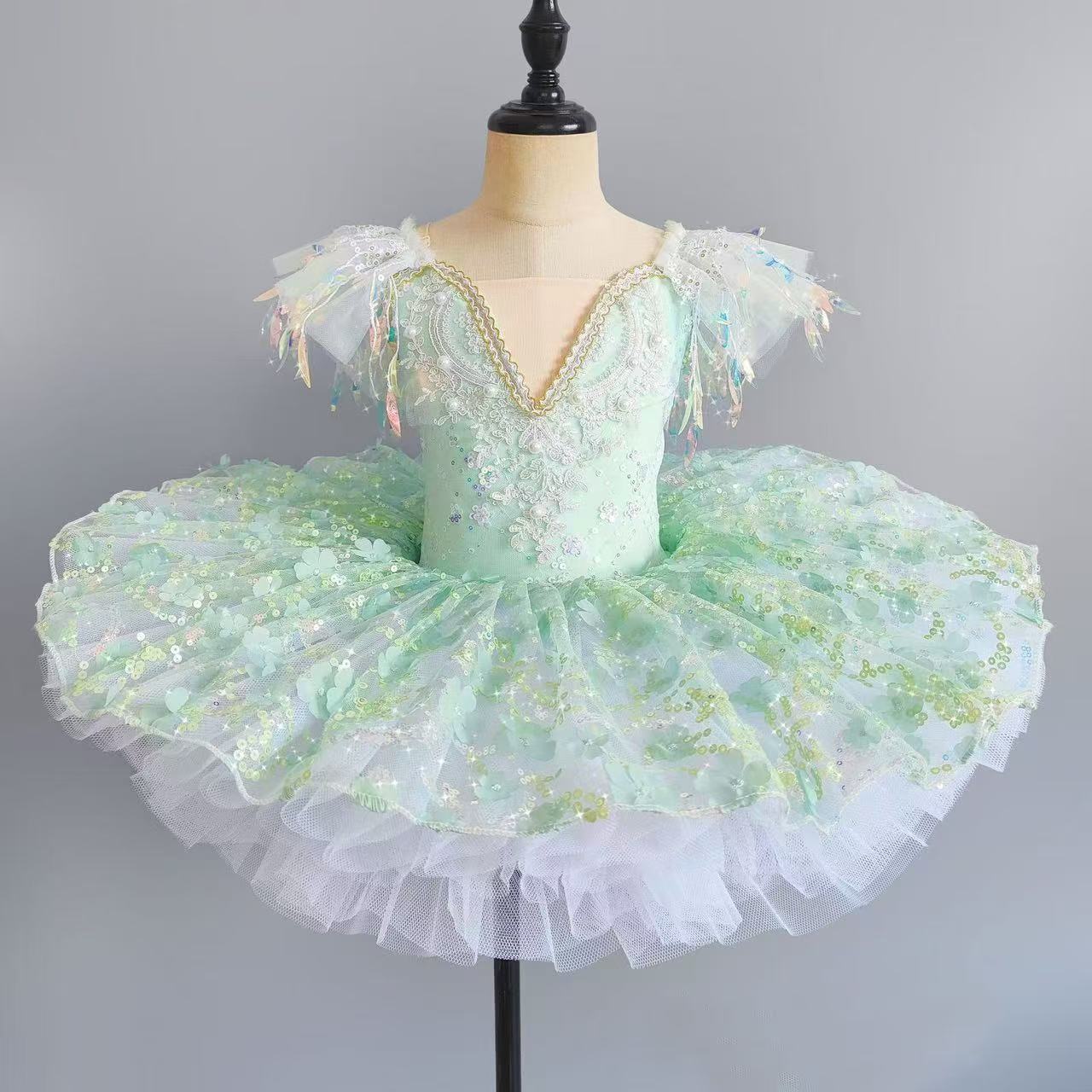 Elvia Feathered Tulle Tutu Dress