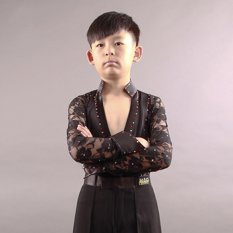 Faris Lace Rhinestone Performance Bodysuit