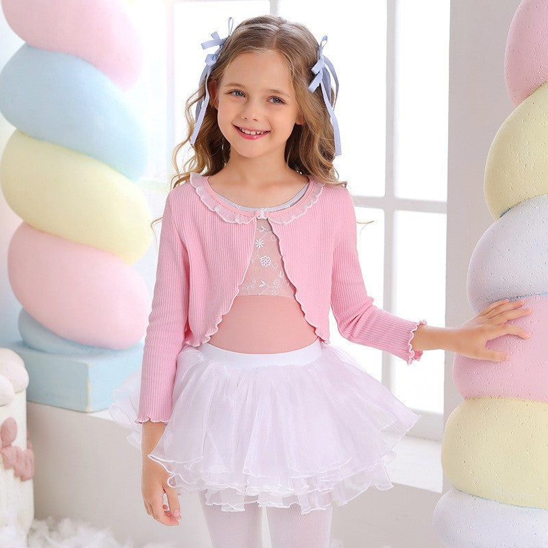 Yexira Ruffle Knit Dance Outerwear