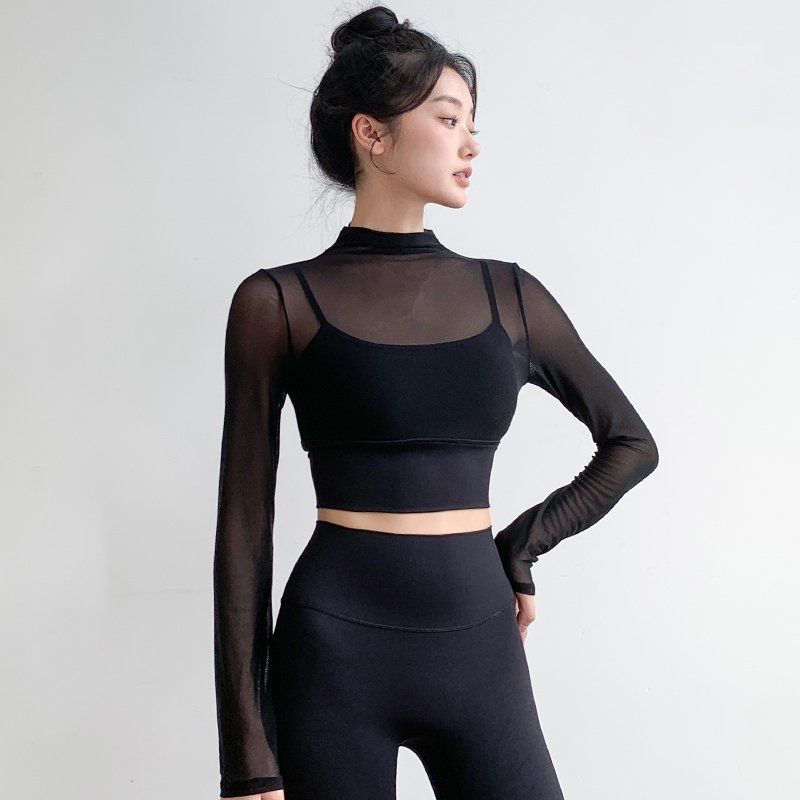 Dalia Mesh Long Sleeve Contour Top