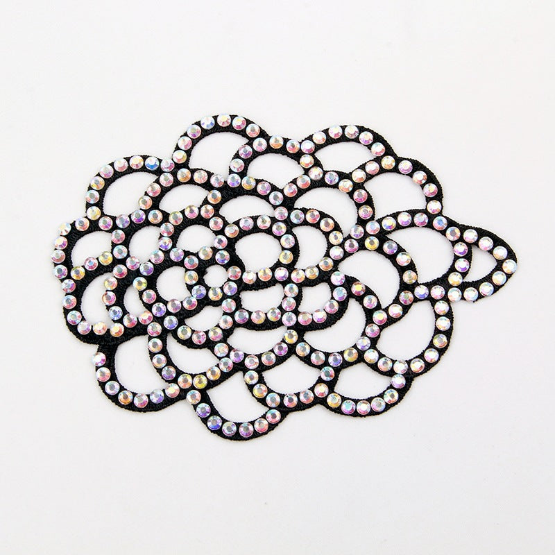 Xelavienne Rhinestone Floral Hair Clip