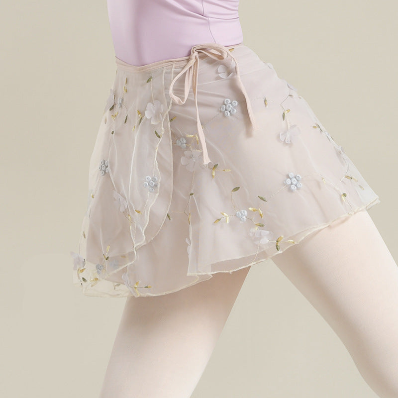 Kaelani Embroidered Wrap Skirt