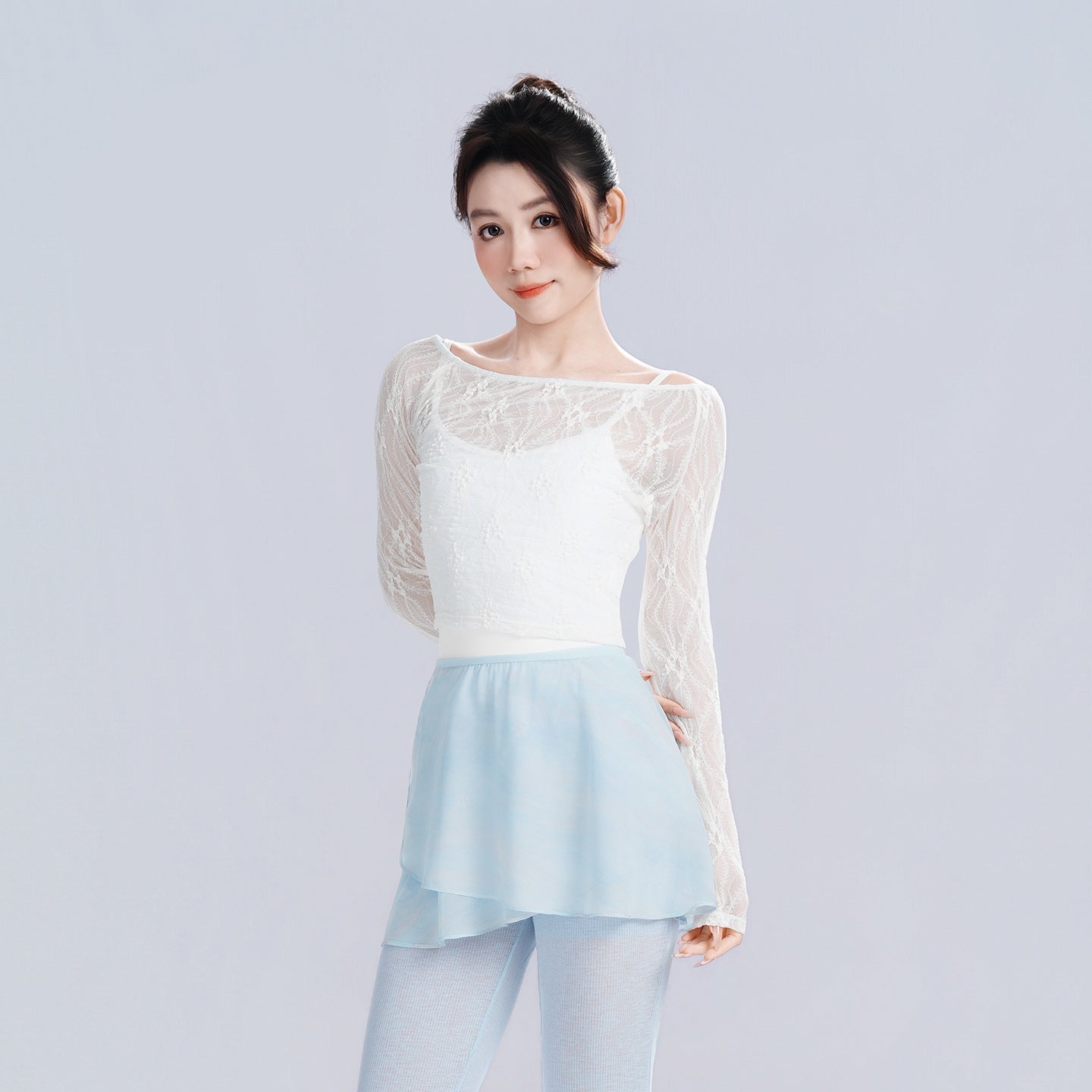 Norina Off-Shoulder Lace Long Sleeve