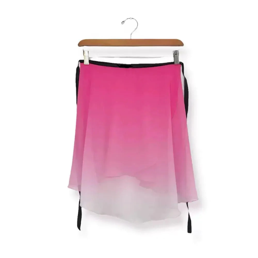 Ballet Gauze  Gradient Rose Red Skirt