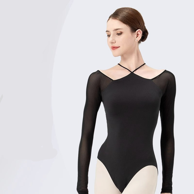 Odina Cross Strap Long Sleeve Bodysuit