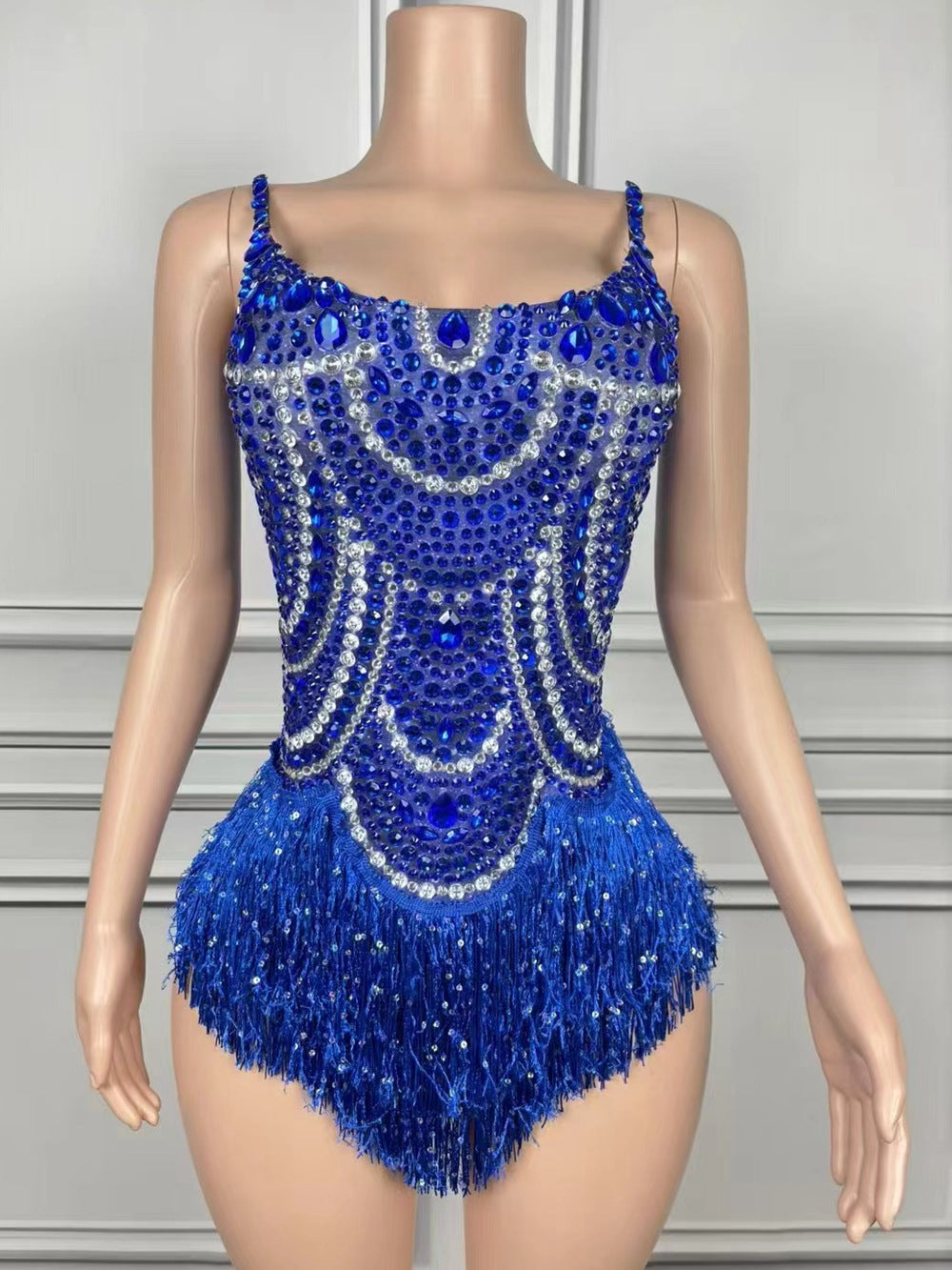Telavienne Crystal Fringe Bodysuit