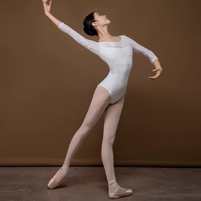 Hadassah Ivory Lace Elegance Leotard