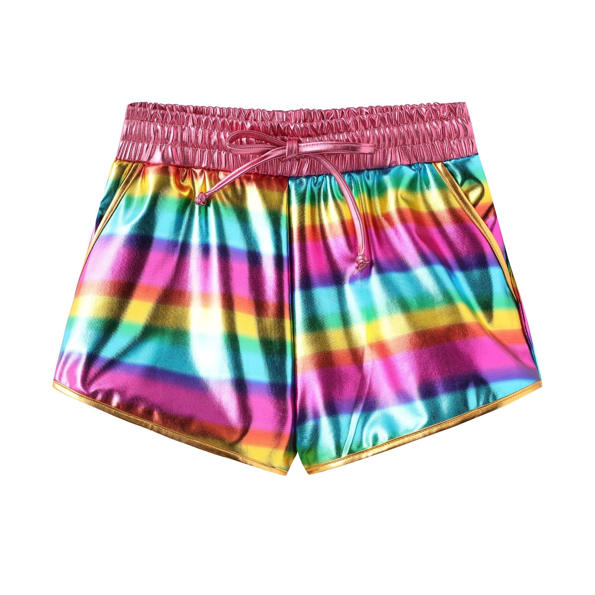 Cynvienne Metallic Training Shorts