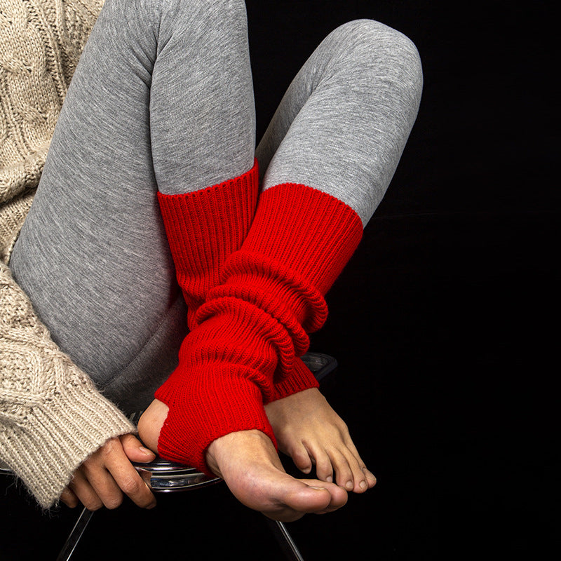 Gavellia Knit Warm-Up Leg Covers