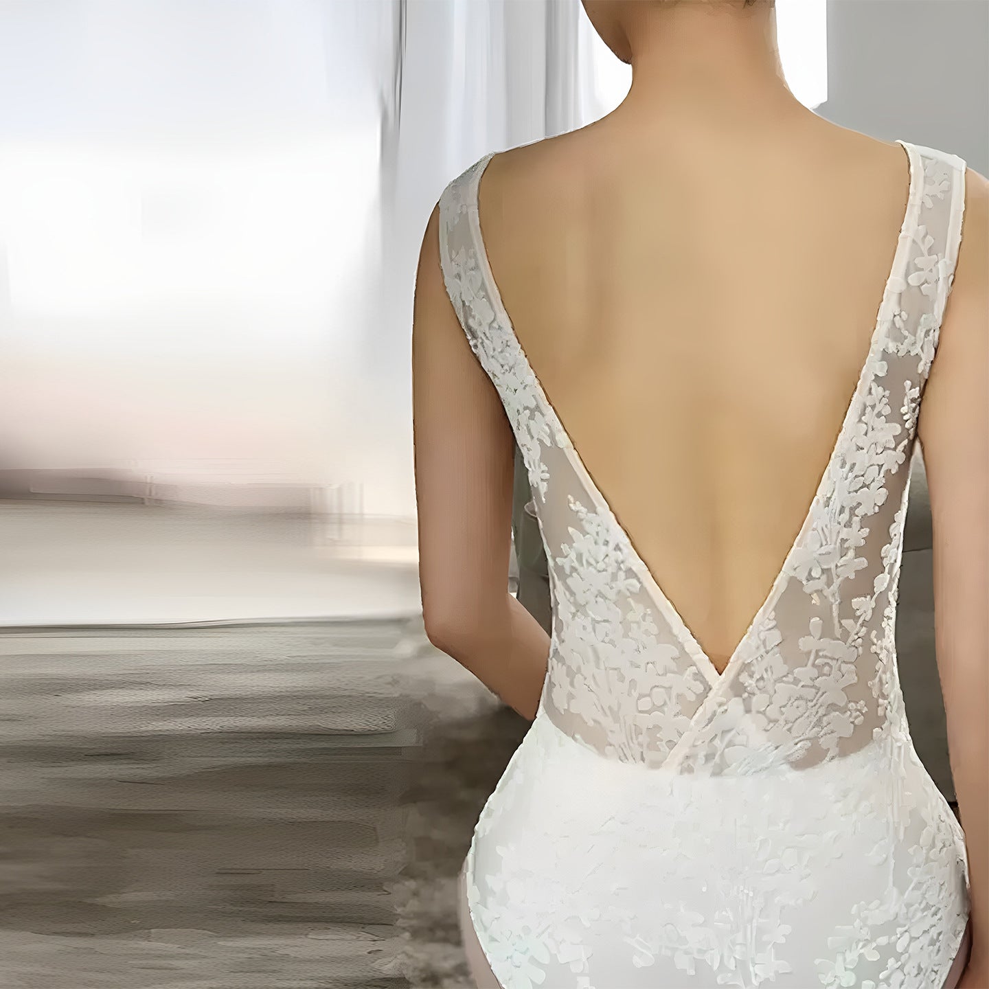 Umaira Lace Open Back Leotard and Skirt