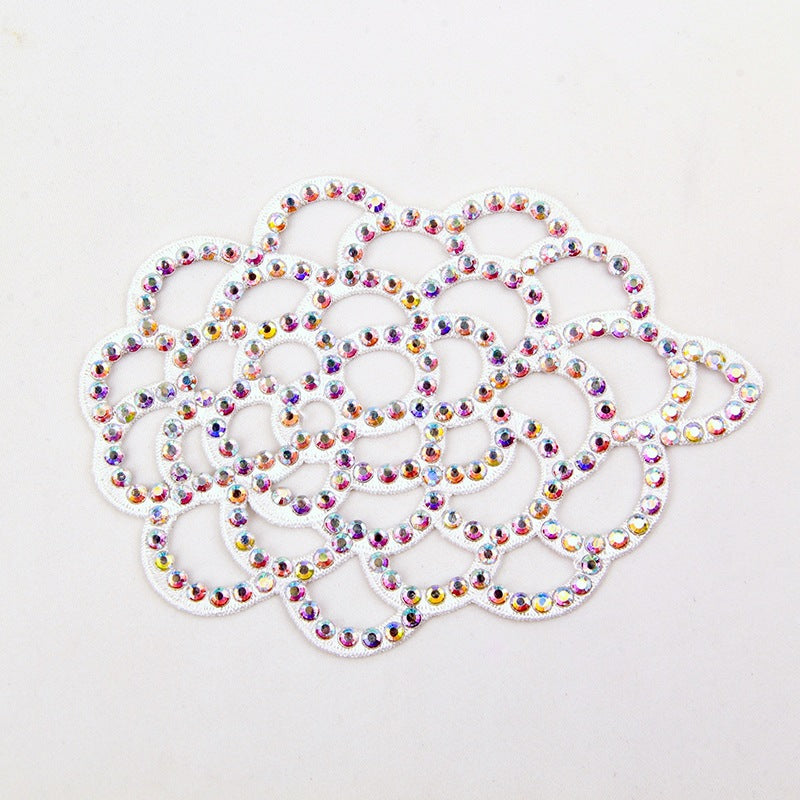 Xelavienne Rhinestone Floral Hair Clip