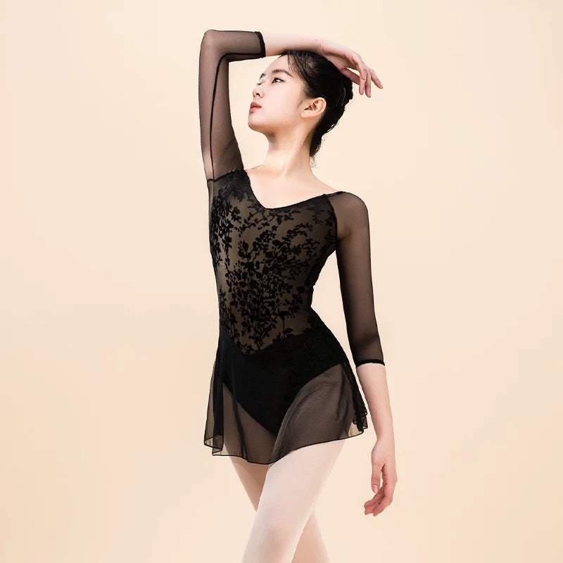 Dominique Lace Skirted Dress