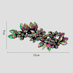 Fynavella Crystal Floral Hair Applique