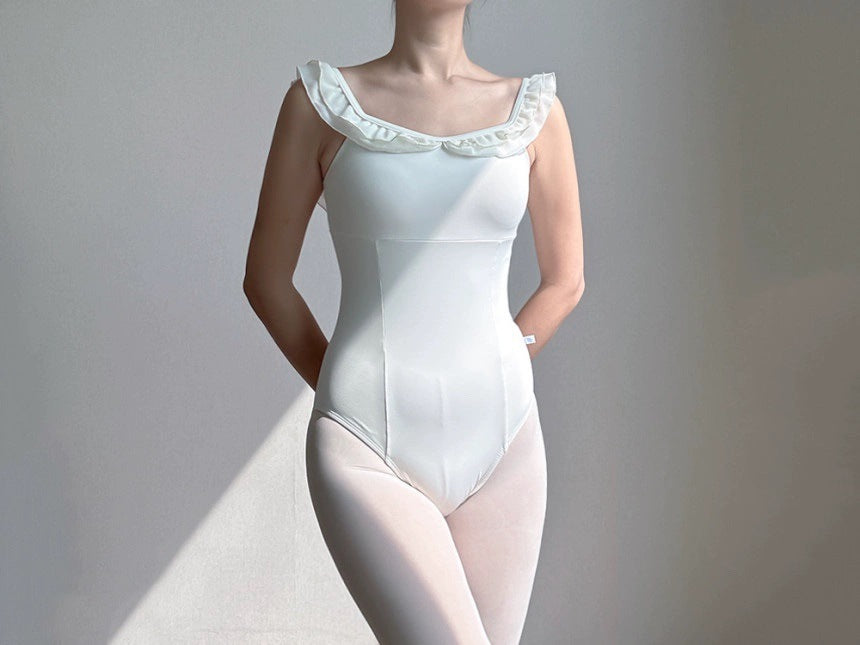 Carina Mesh Wrap Leotard with Skirt