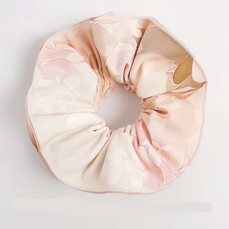 Faustine Satin Tie-Dye Hair Scrunchie