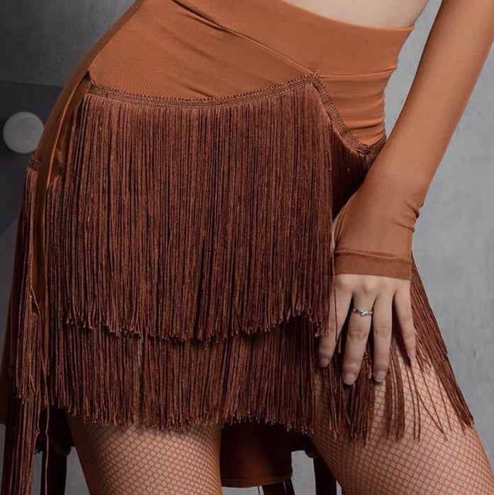 Priscilla Fringe Wrap Skirt