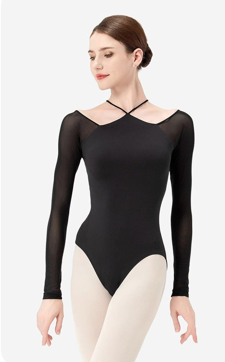 Odina Cross Strap Long Sleeve Bodysuit
