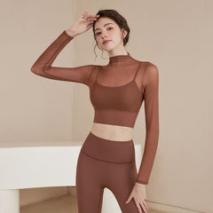 Dalia Mesh Long Sleeve Contour Top