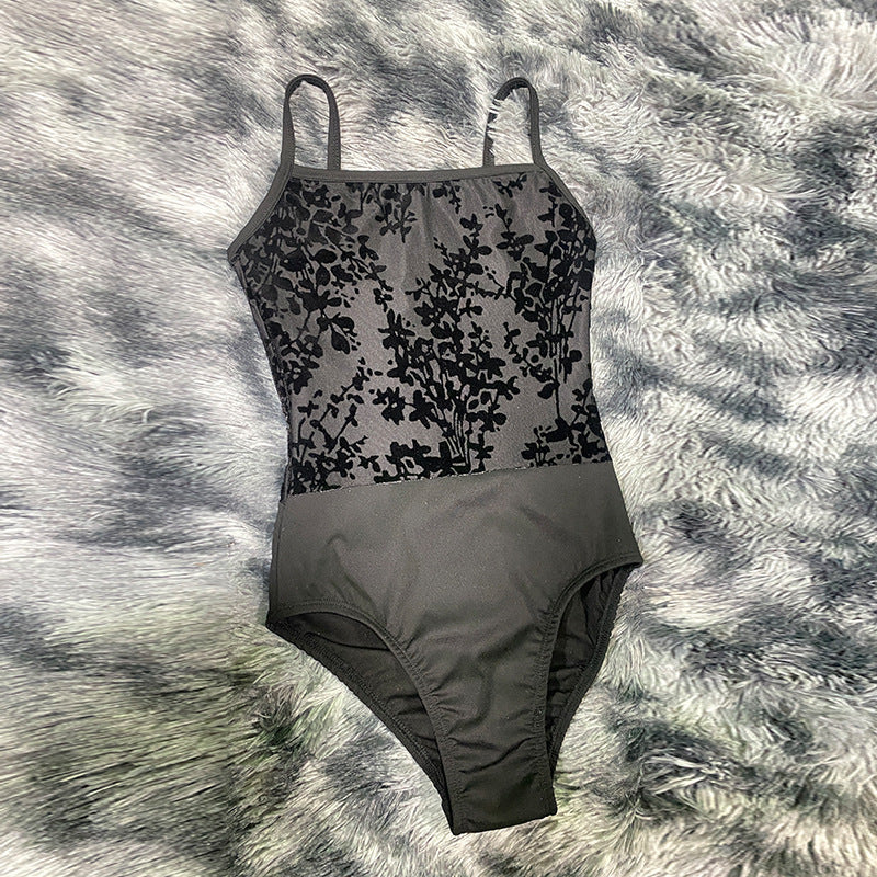 Beatrix Velvet Strap Leotard