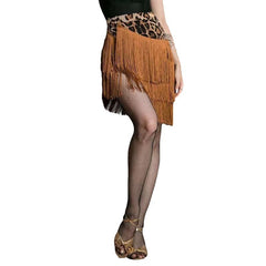 Ilvoria Fringe Tassel Hip Wrap Skirt