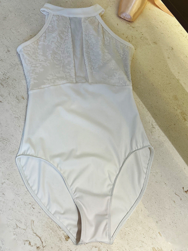 Ivara Halter-Neck Lace Leotard