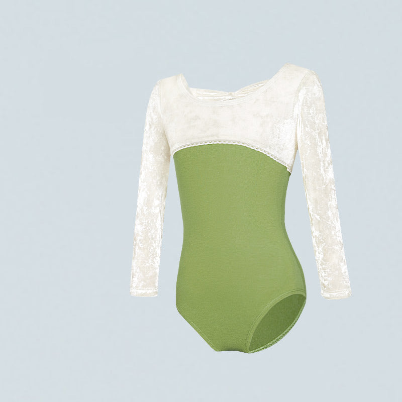 Quina Velvet Long Sleeve Leotard