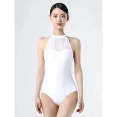 Indira High Collar Mesh Leotard