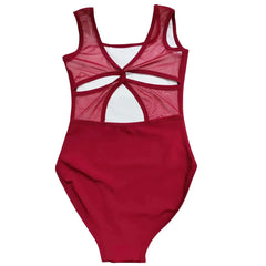 Hollis Mesh Splice Wrap Leotard