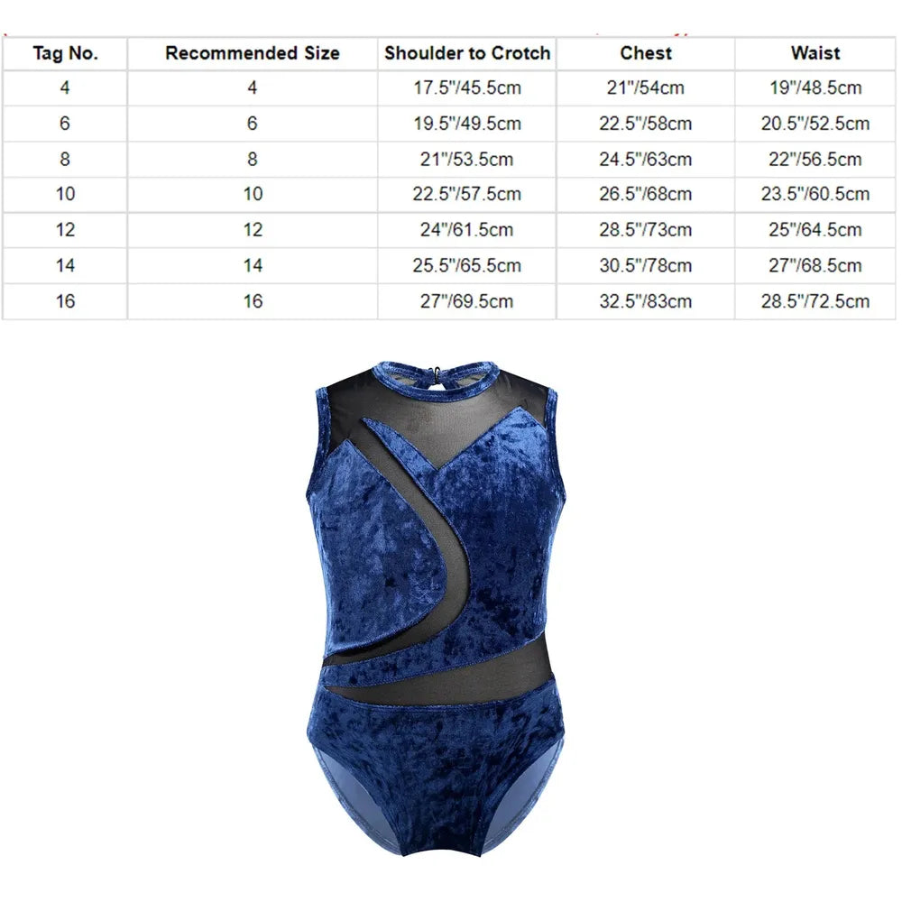 Girls’ Ballet & Gymnastics Leotard Jumpsuits