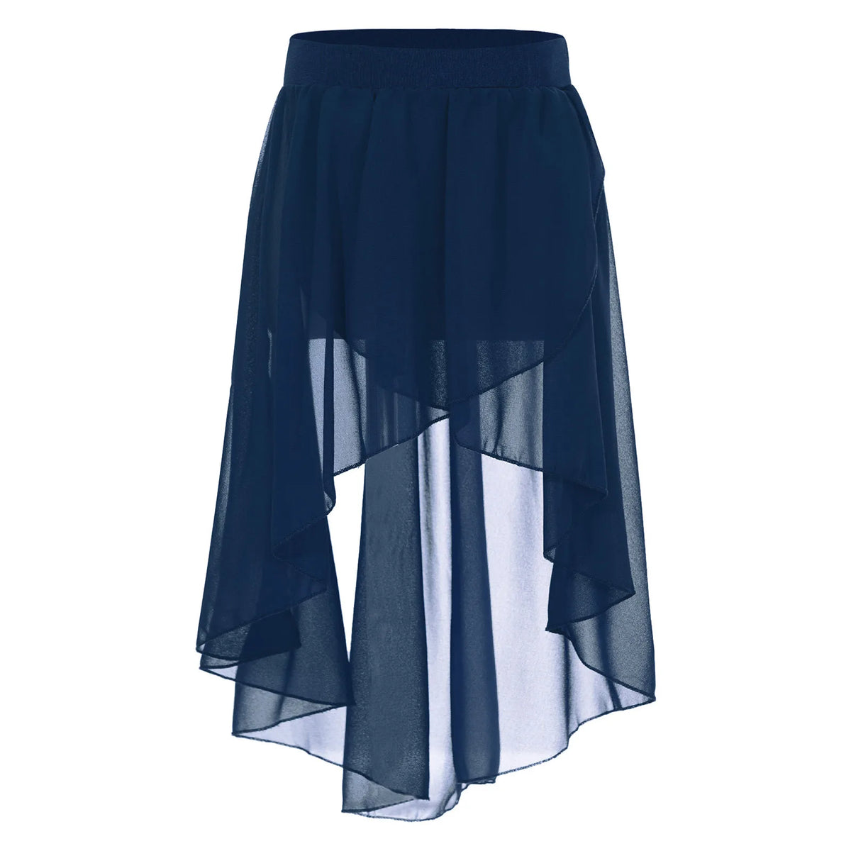 Chiffon Ballet Side-Dip Wrap Skirt