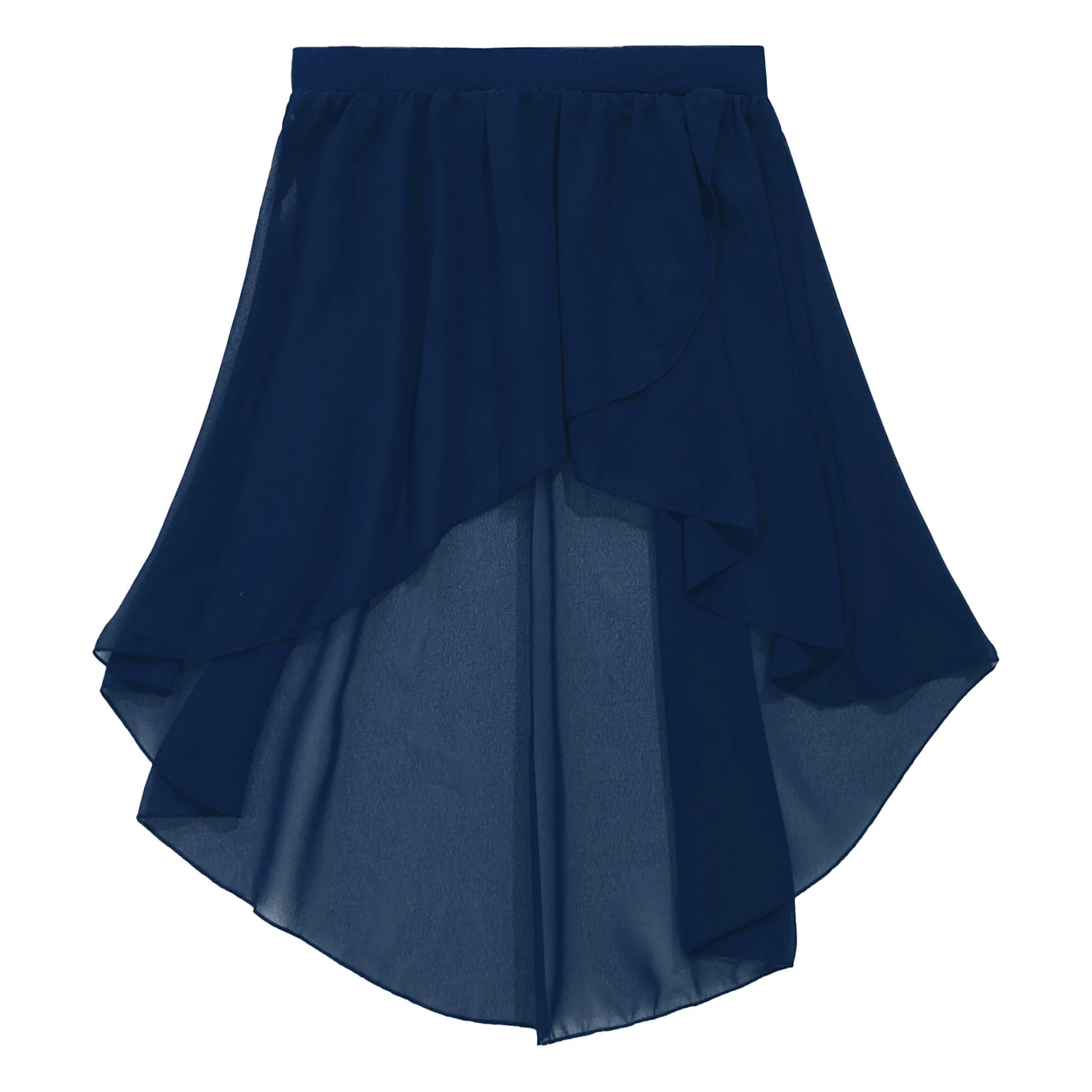 Chiffon Ballet Side-Dip Wrap Skirt