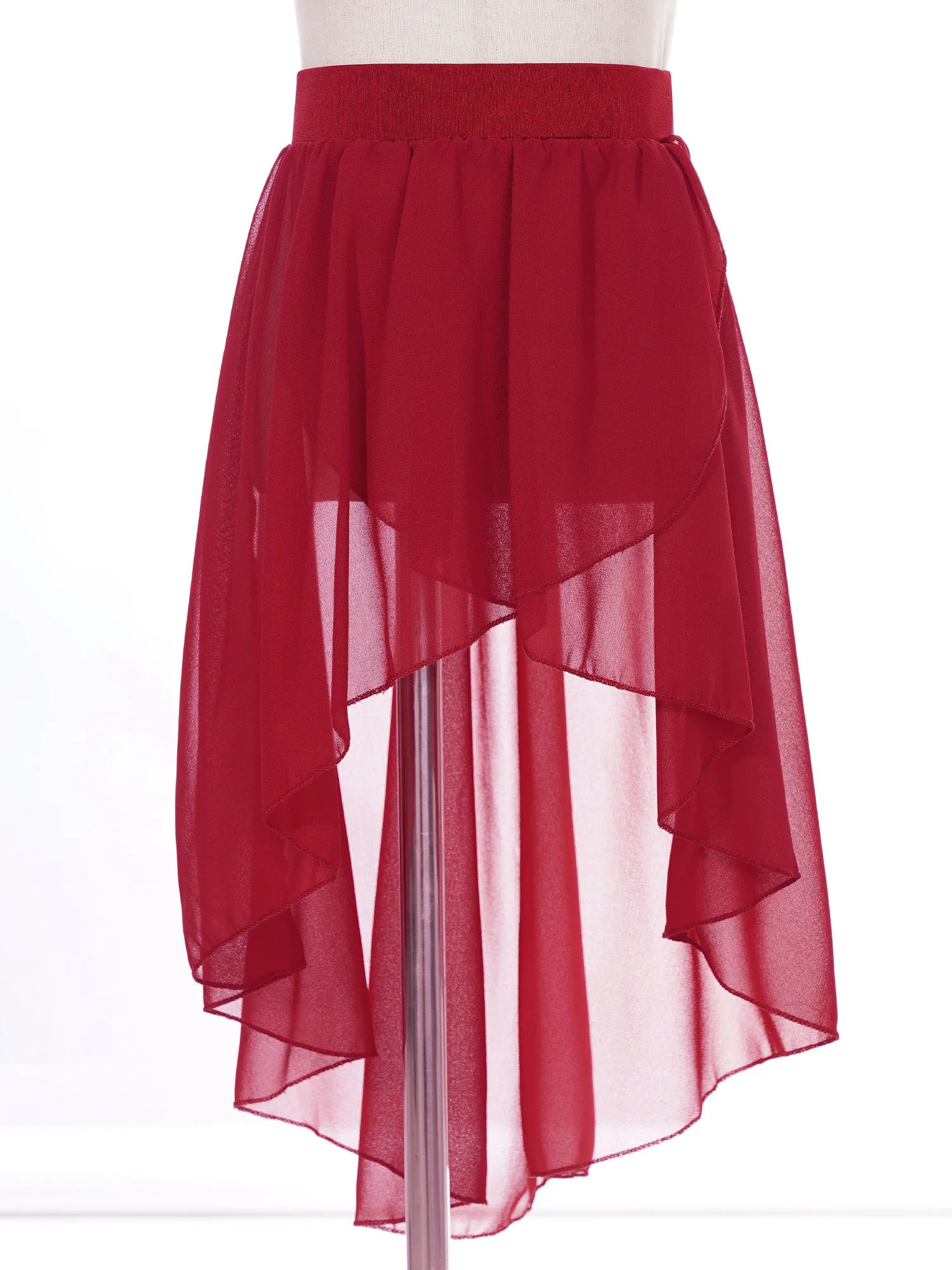 Chiffon Ballet Side-Dip Wrap Skirt