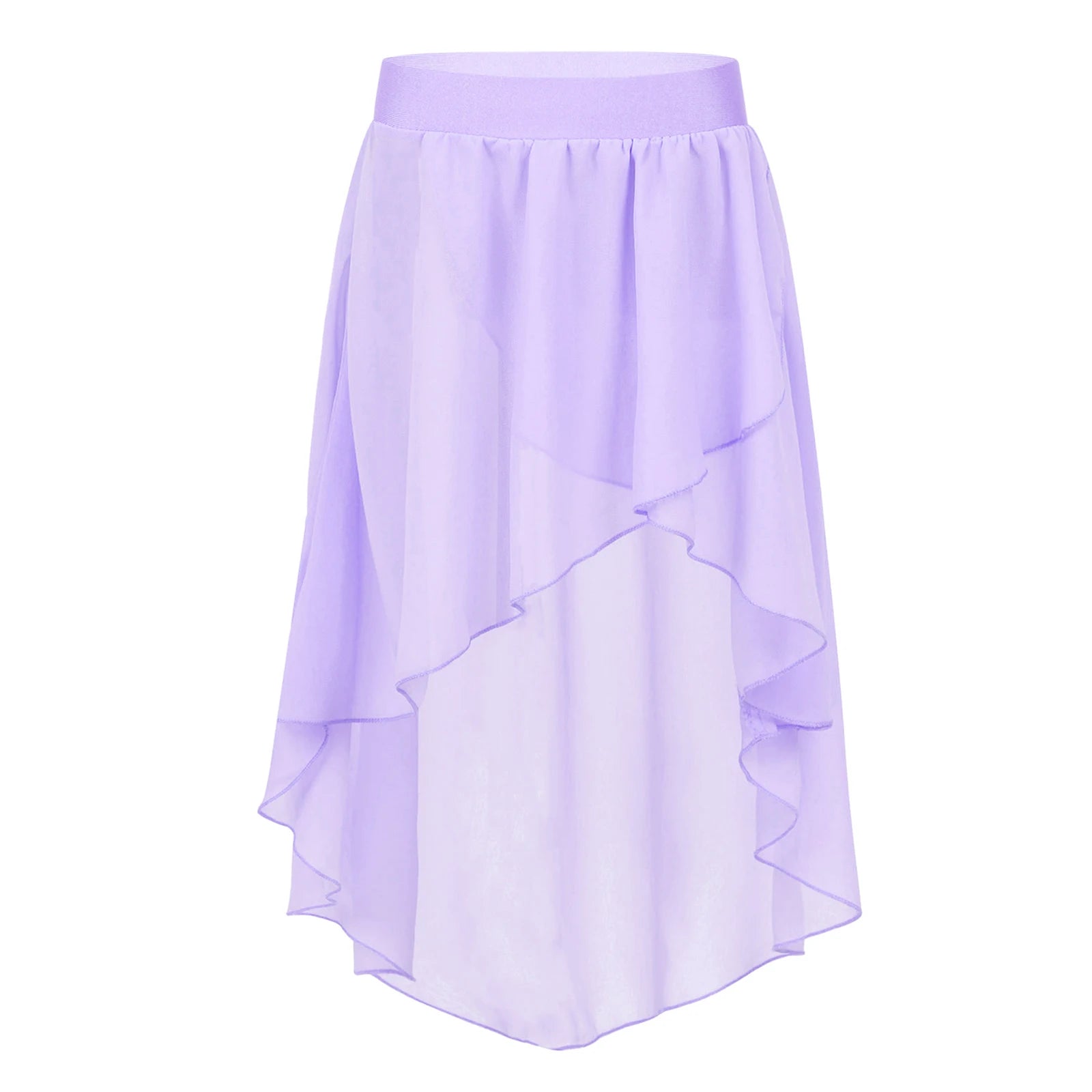 Chiffon Ballet Side-Dip Wrap Skirt