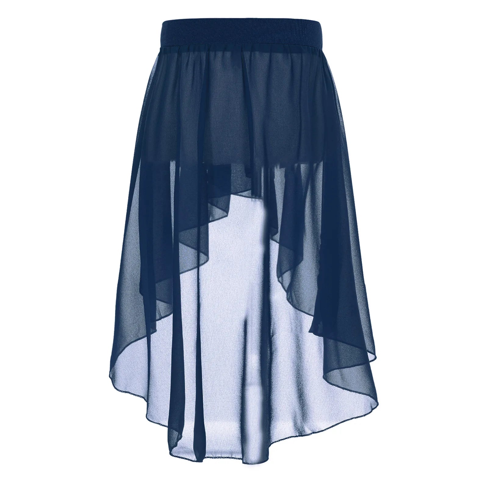 Chiffon Ballet Side-Dip Wrap Skirt