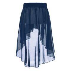 Chiffon Ballet Side-Dip Wrap Skirt