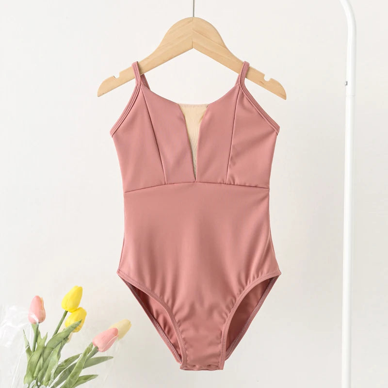 V Mesh Camisole Ballet Leotard