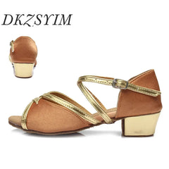 Elegant Satin Dance Heels – Girls