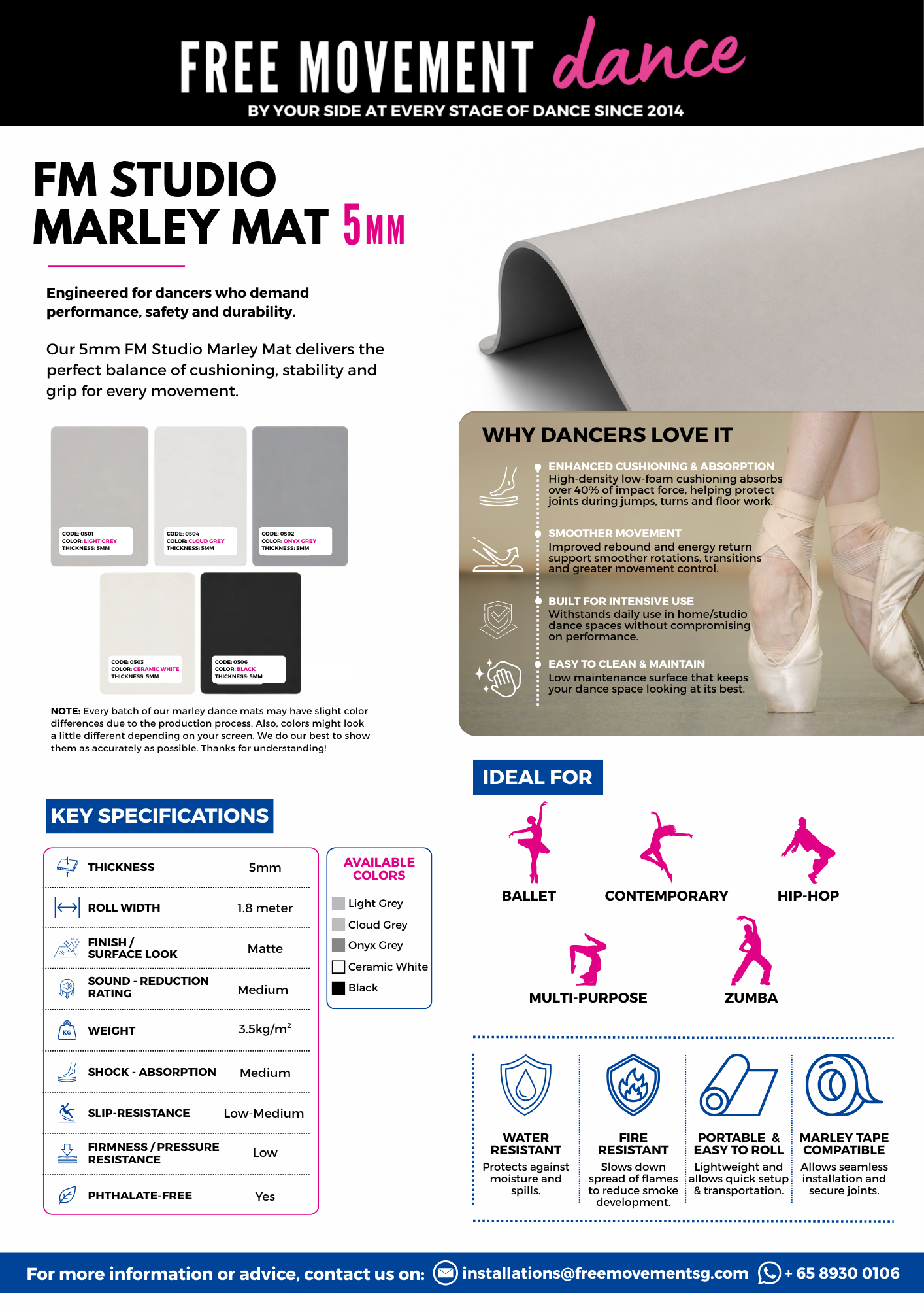 FM Studio Marley Mat 5mm
