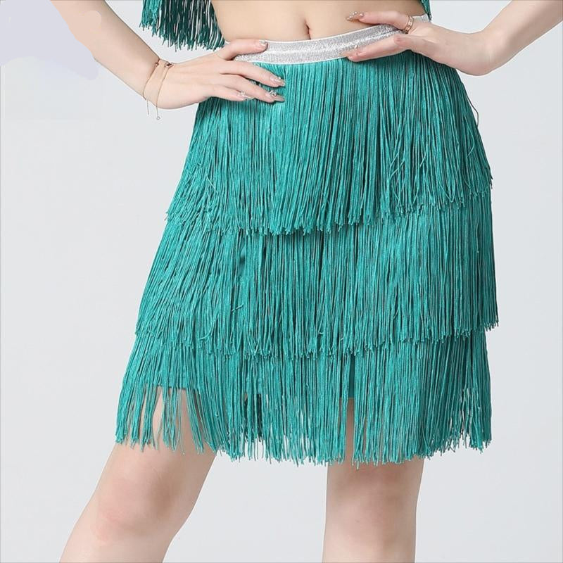 Maviellea Layered Tassel Skirt