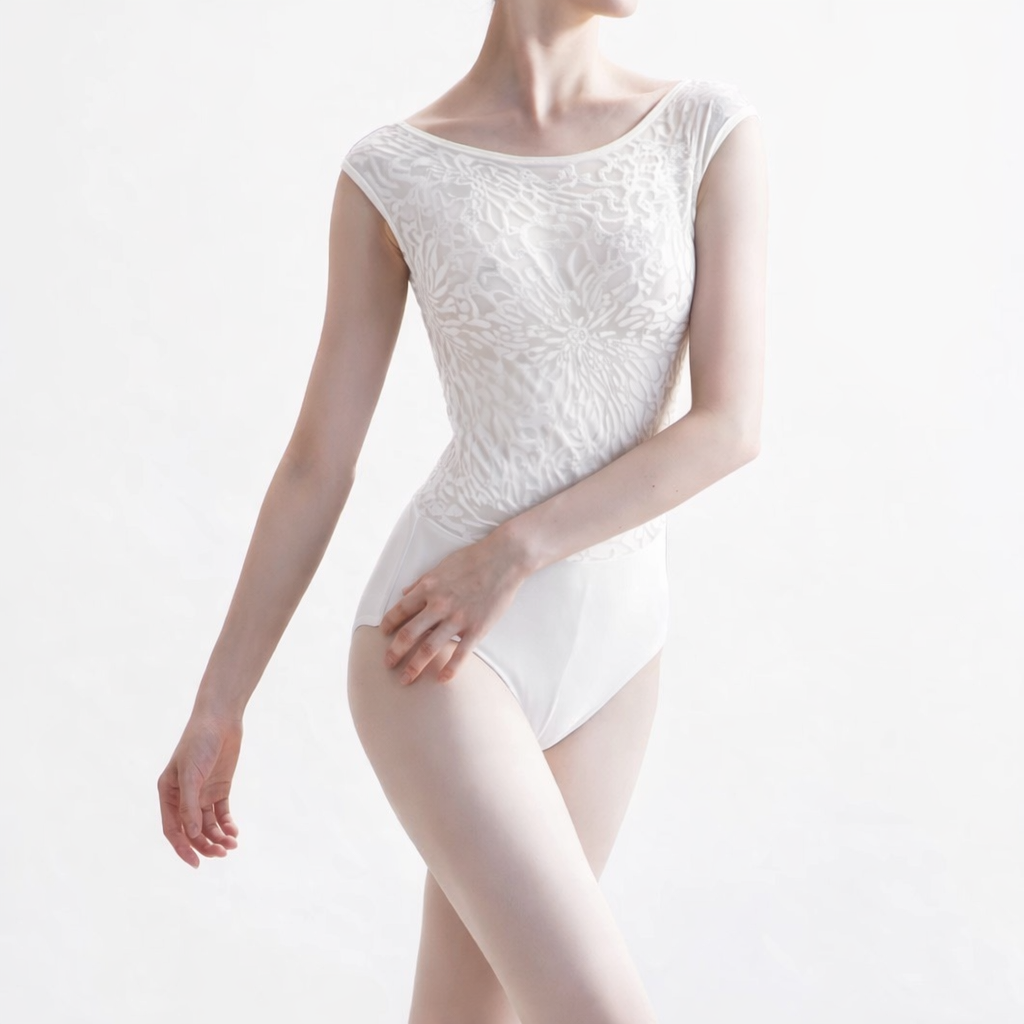 Evaniah Midnight Flocked Leotard