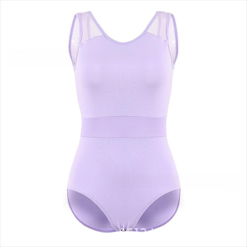 Fayrina Star Mesh Panel Sleeveless Leotard