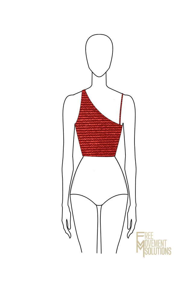 
            
                Load image into Gallery viewer, Couture Asymmetrical Crop Top
            
        