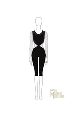 Couture Cut Out Long Sleeve Unitard
