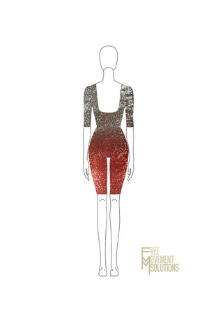 
            
                Load image into Gallery viewer, Couture Mid Sleeve Scoop Neck Unitard
            
        