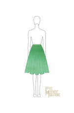 Couture Flared Knee Length Skirt