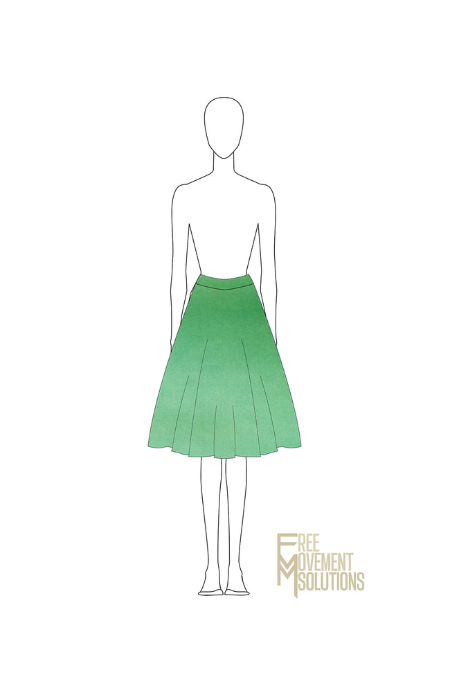 
            
                Load image into Gallery viewer, Couture Flared Knee Length Skirt
            
        