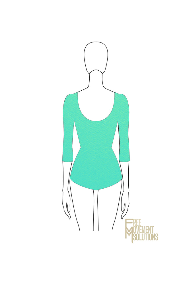 
            
                Load image into Gallery viewer, Couture U-Neck Half Sleeved Leotard
            
        