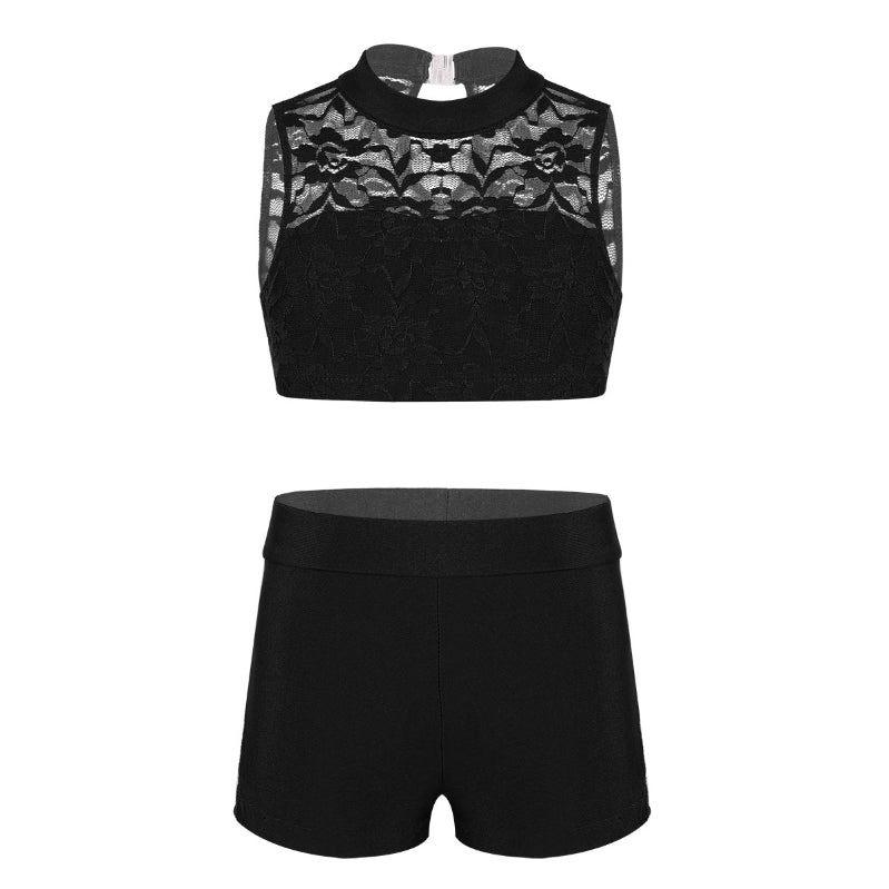 Felicia Lace Crop Top & Shorts